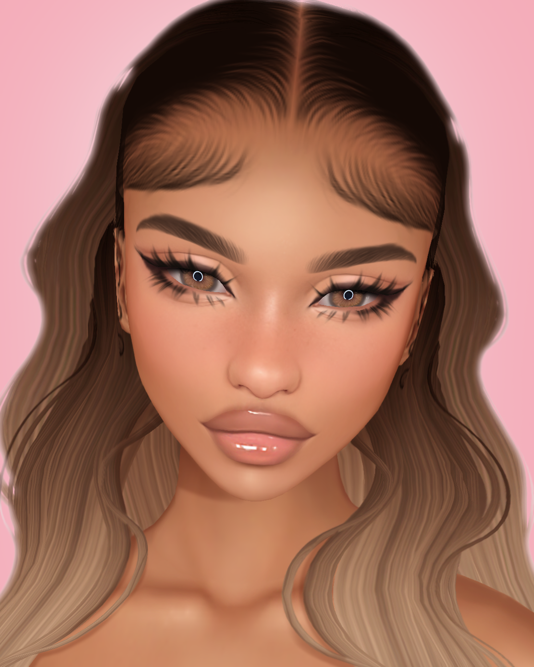 Imvu mesh head texture file made by Kisa