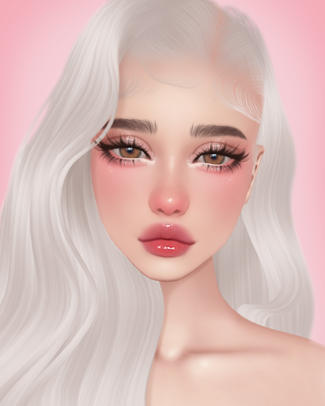 Imvu mesh head texture file made by Kisa