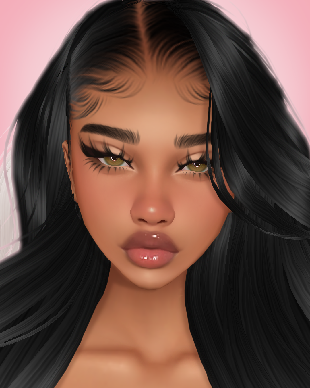 Imvu mesh head texture file made by Kisa