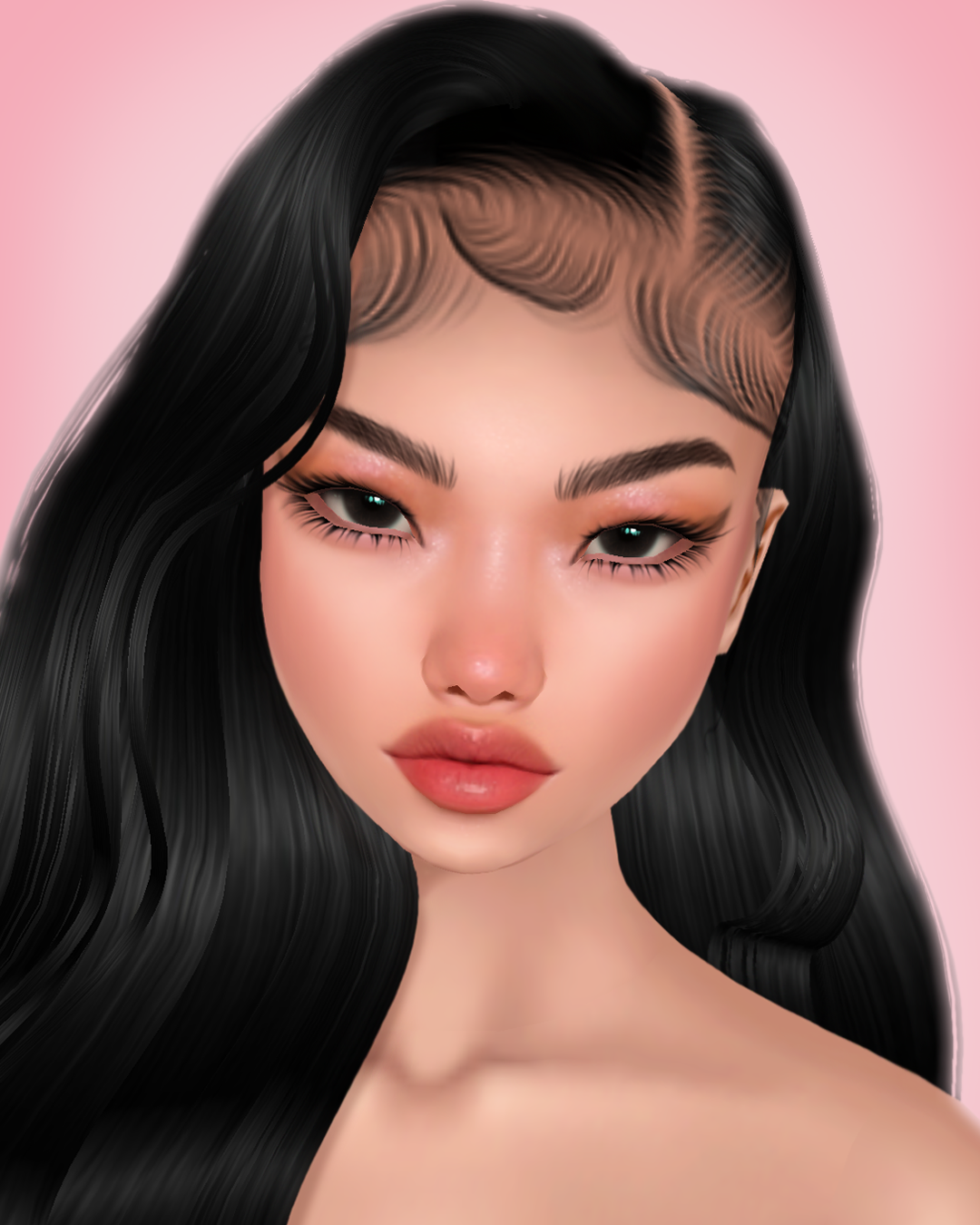 Imvu mesh head texture file made by Kisa