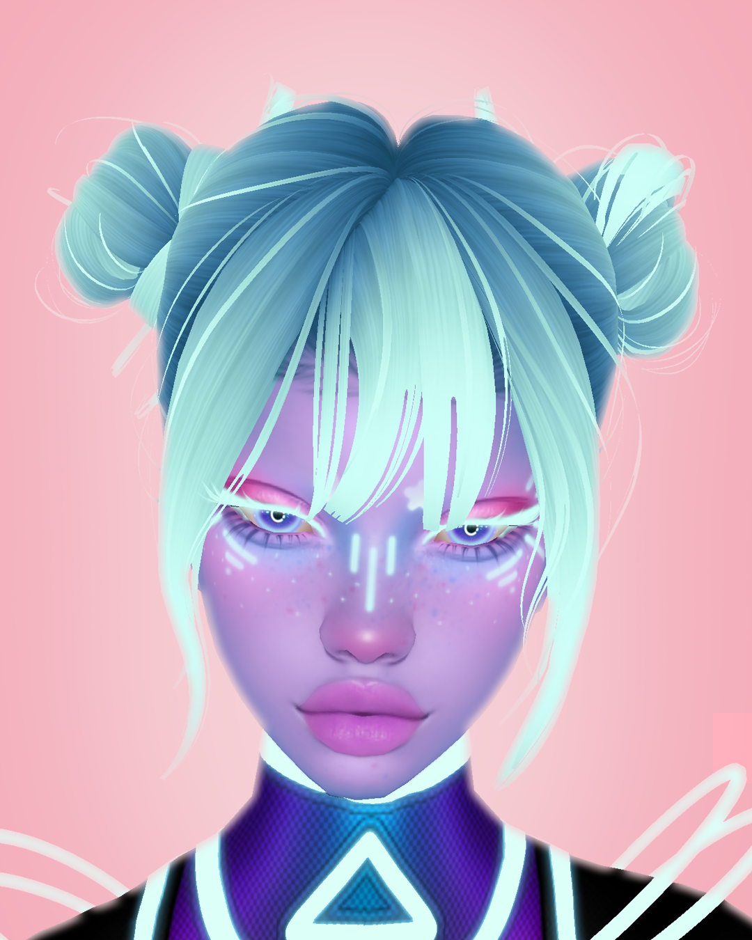 Nebula & Nova Hair Textures