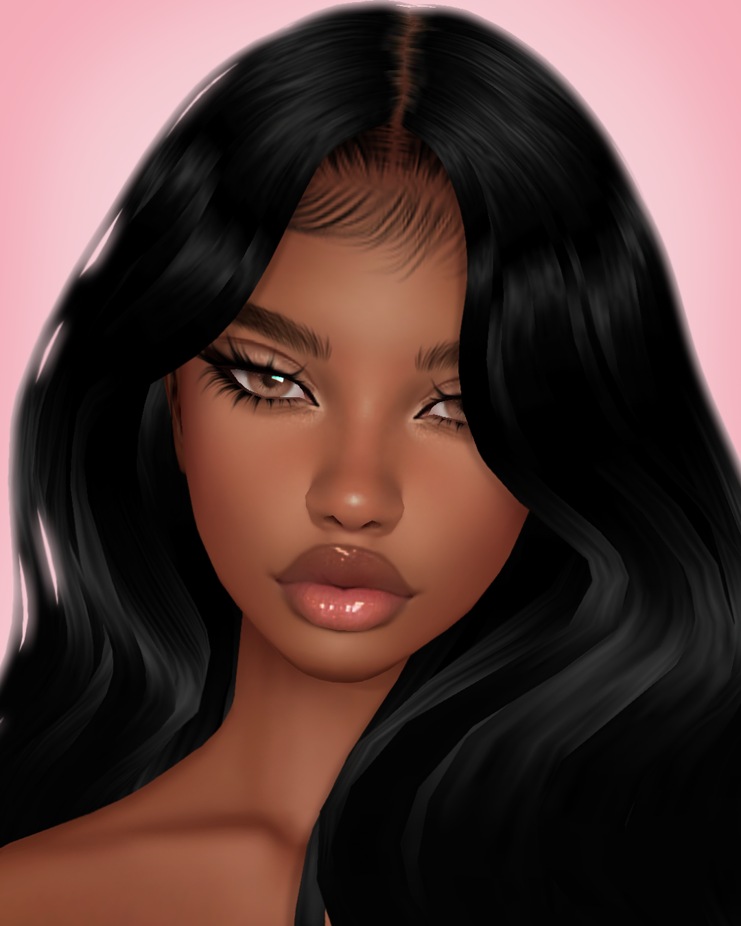 Imvu mesh head texture file made by Kisa