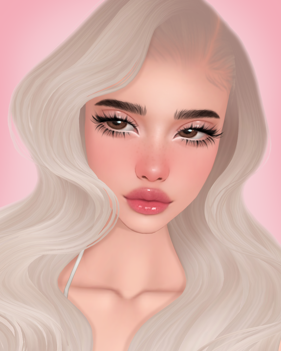 Imvu mesh head texture file made by Kisa