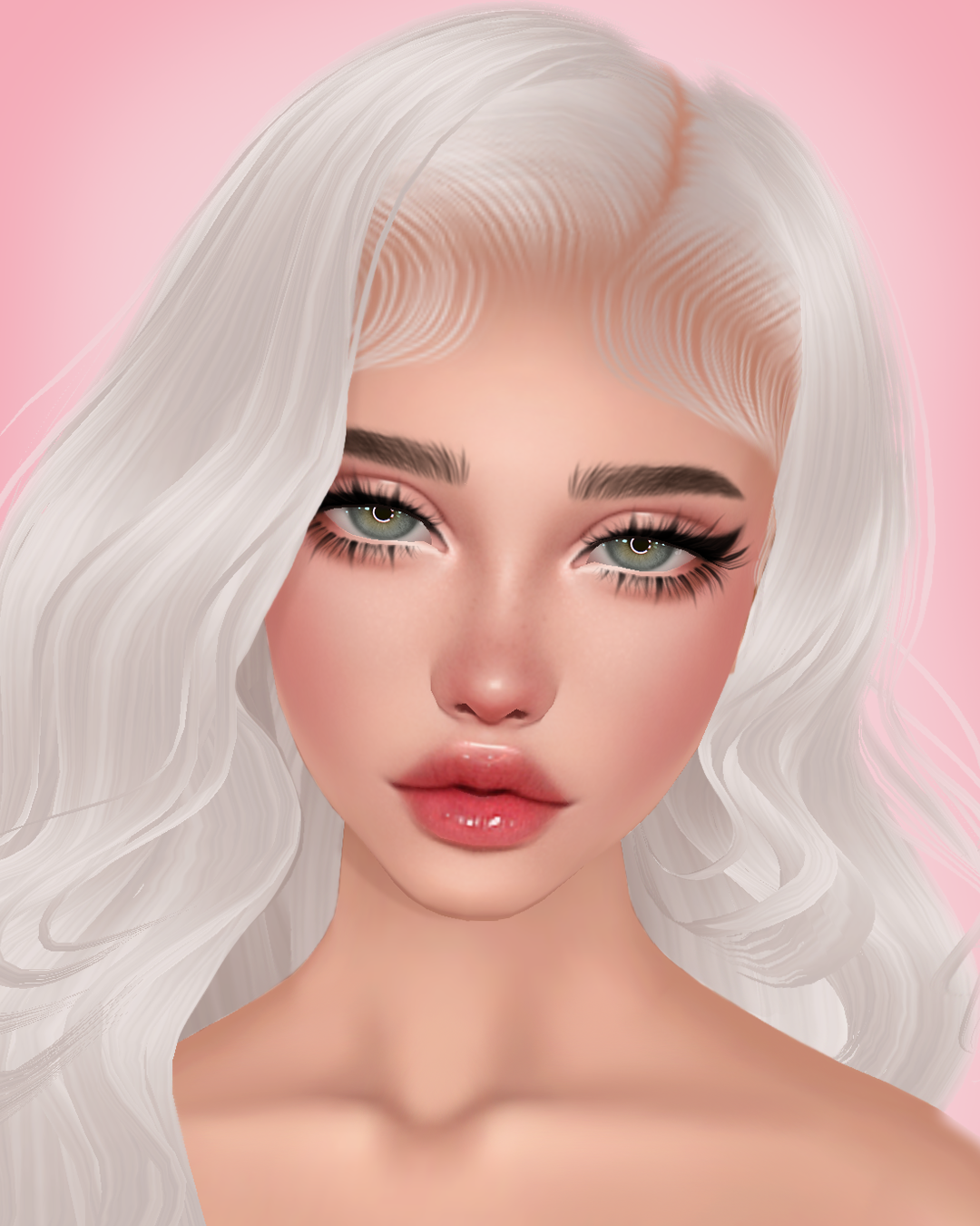 Imvu mesh head texture file made by Kisa