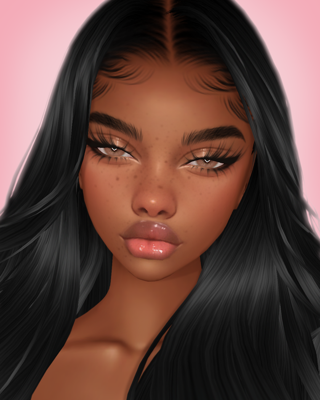 Imvu mesh head texture file made by Kisa